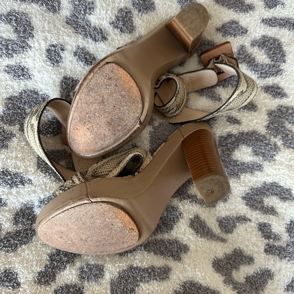 Snake Print Coach Heels - Picture 6 of 7